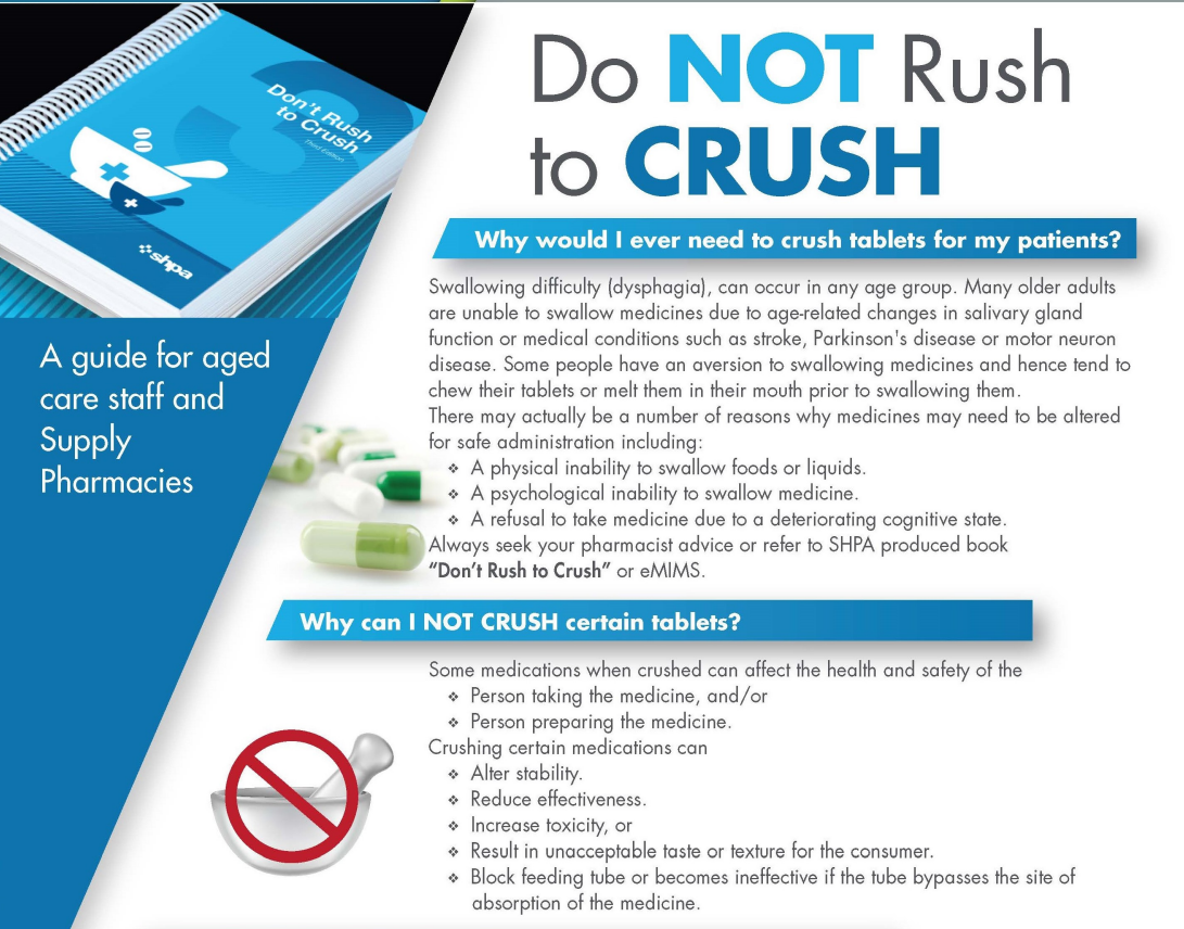 Do not rush to crush